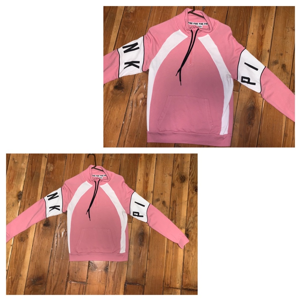 Victoria’s Secret PINK medium 1/4th zip crewneck pullover